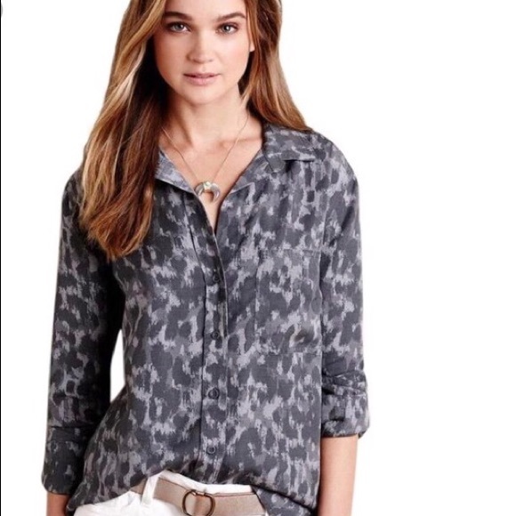 Cloth And Stone Leopard Blouse 